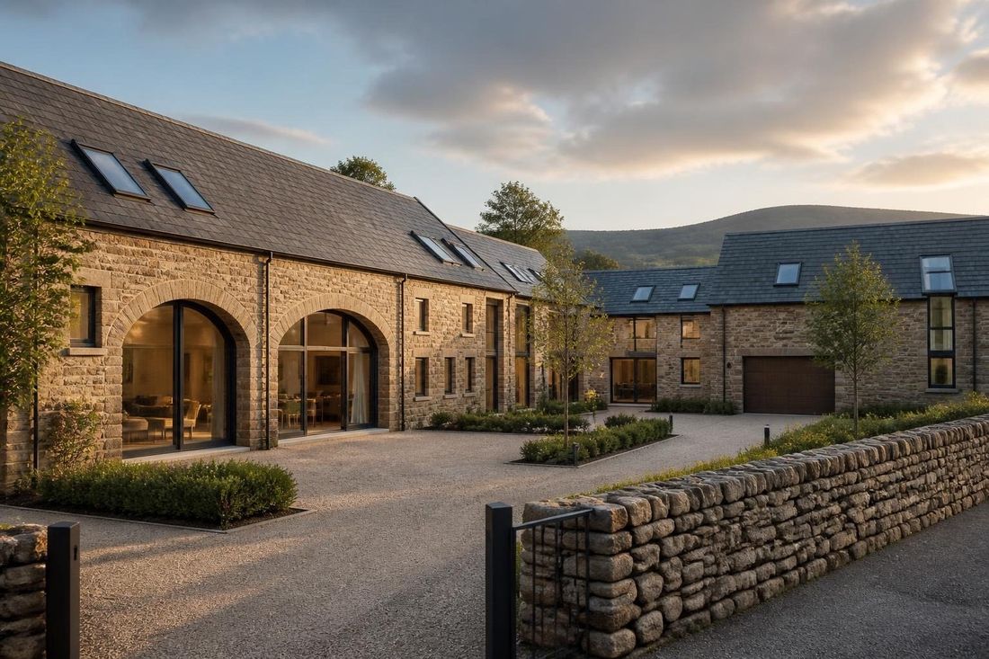 CGI of a converted stone steading