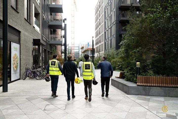 Site walk at a residential development